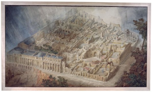Joseph Michael Gandy, Destruction of the Bank of England, 1830.