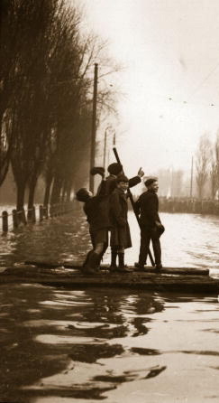 The 1928 flood was caused by a combination of natural and man-made factors.